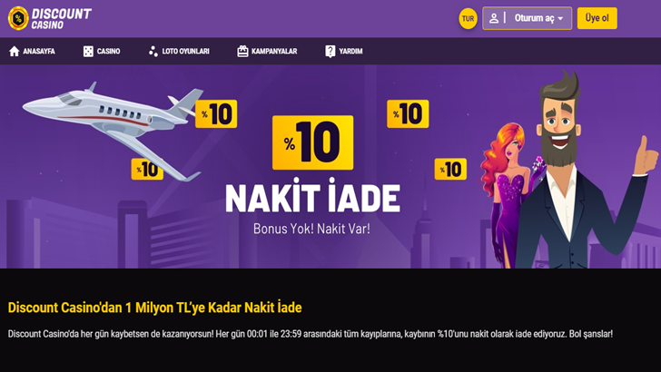 Discountcasino 1 Milyon TL bonus